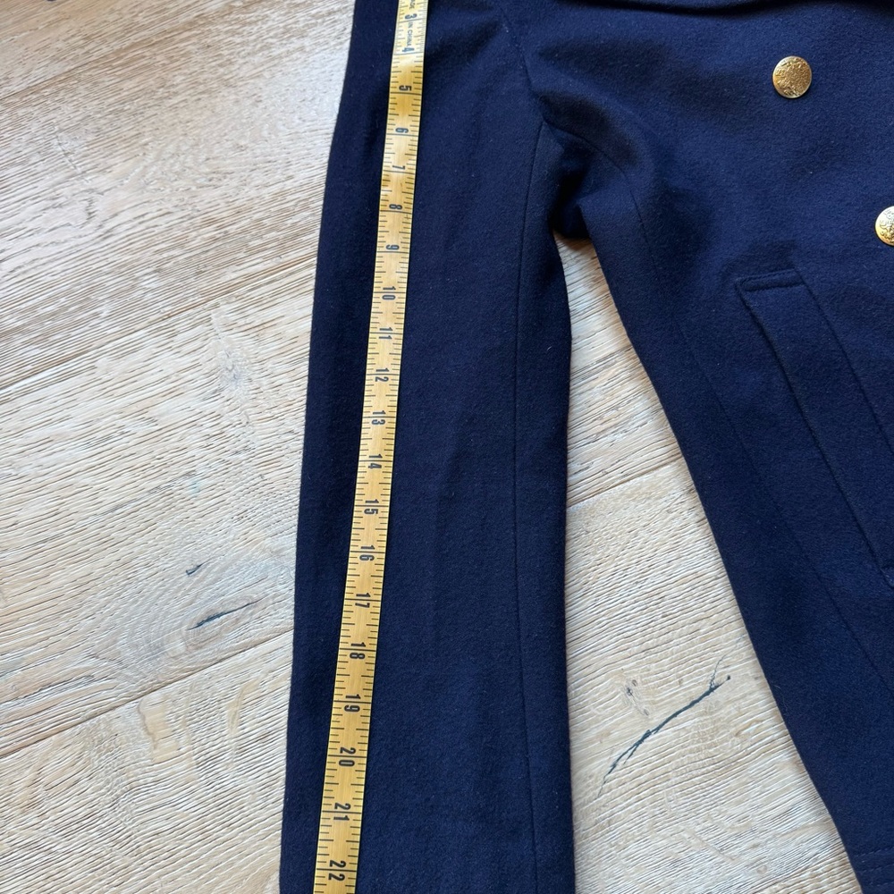 🔥CLASSIC NAVY PEA COAT🔥sz 6 JCREW price firm! - Picture 8 of 12